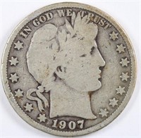 1907-O Barber Half Dollar