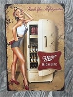 Miller High Life Tin Sign