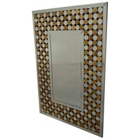 Symetric Wood Art Mirror