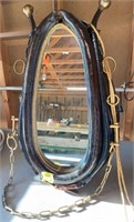 Vintage Horse Tack Mirror