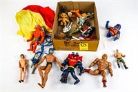 Box of Action Figures