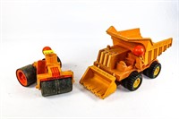 Fisher Price Dump Truck and Steam Roller