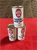Nitro nine motorcycle in marine fuel full cans