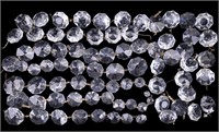 Tray of Vintage Chandelier Crystals