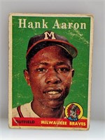 1958 Topps #30 Hank Aaron Hall Of Fame 1982 Braves