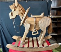 Wooden Rocking horse very sturdy