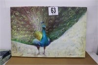 35x23.5 Peacock Wall Art