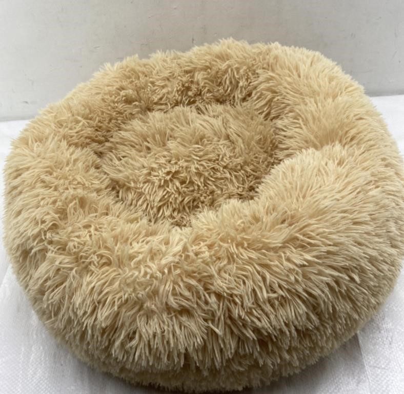 24in Round Washable Dog Bed