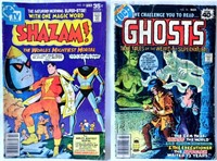 2 Vtg DC Comics 1978 SHAZAM & 1979 GHOSTS Readable