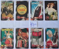 8 UnUsed 1990s Coke COCA COLA Phone Cards