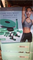 LOMI FITNESS CORE FULL BODY 12PC HOME WORKOUT KIT