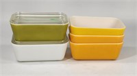 LOT OF VINTAGE PYREX REFRIGERATOR DISHES