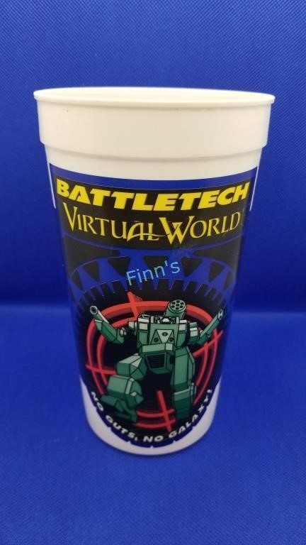 BattleTech Virtual World plastic tumbler