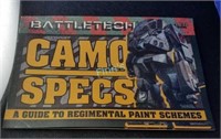 Camo Specs book - covered in a protective wrap