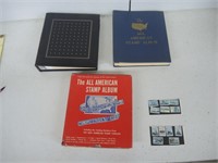 3 STAMP ALBUMS W/ STAMPS-VARIOUS YEARS & LOCATIONS