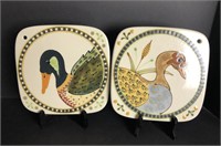 Pair of Pottery Trivets by Rothwoman