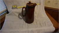Vintage USA Oven Proof Brown Coffee Pot With Lid