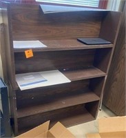 4 shelf Bookcase dark wood color