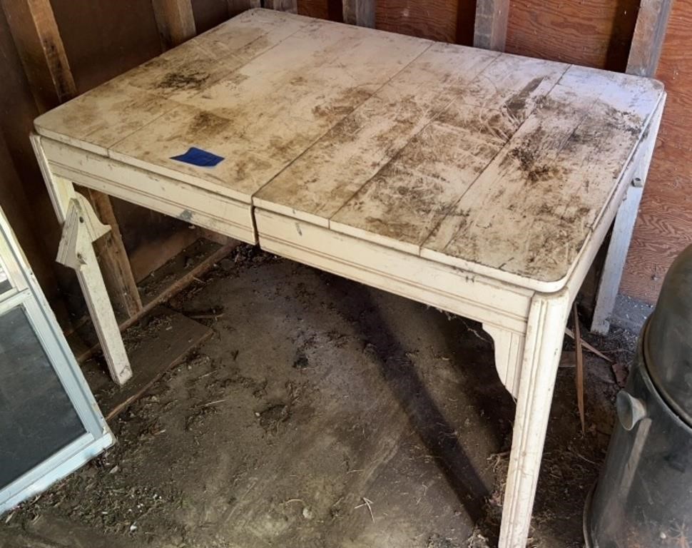 Antique table 45” x 32”