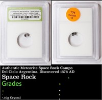 Authentic Meteorite Space Rock Campo Del Cielo Arg