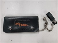 Harley Davidson Leather Chain Wallet