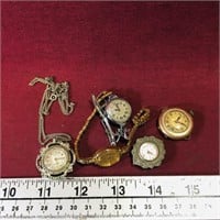 Lot Of 5 Vintage Watches / Pocket Watches