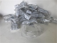 25 Pairs - Clear Frame Eye Protection Glasses