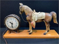 Lancaster Mantel Horse Clock-Works