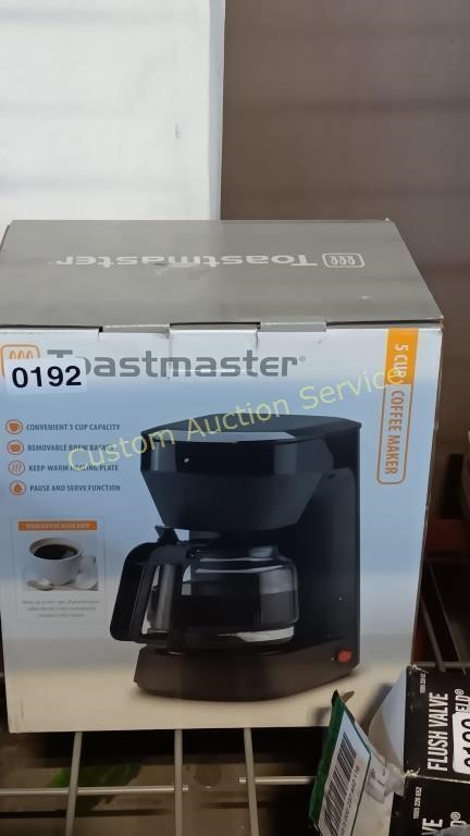 TOASTMASTER 5 CUP COFFEE MAKER