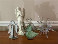 Angel and Stained Glass Decor