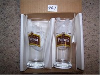 Set of 2 Good Old Potosi Beer Sesquicentennial Gla