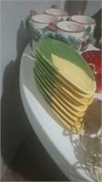 Stack of corn plates