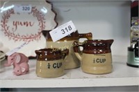 POTTERY MEASURING CUPS