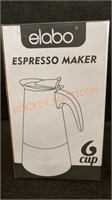 Elabo Espresso Maker 6 Cup