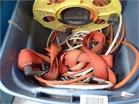 Lot of Extension Cords & Tie Down