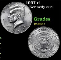 1997-d Kennedy Half Dollar 50c Grades GEM+ Unc