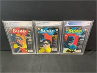 3 - Graded Batman Comic Books