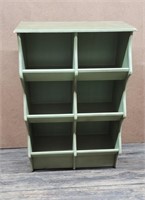 Green Wooden Storage Shelf