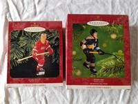2 NHL Hockey Hallmark Christmas Ornaments 1 Lot