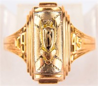 Jewelry 10kt Yellow Gold 1945 Class Ring