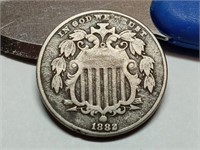 OF) 1882 US shield nickel