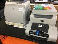 (3) Printers- HP, Brother