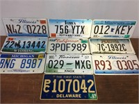 10 Original American Number Plates