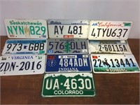 10 American Original Number Plates