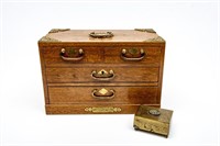 Lovley Chinese Brass Storage Boxes