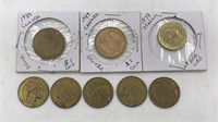 Foreign Coins & Tokens Lot