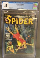 CGC 0.5 Spider #87 Vol.22 #3 1940 Pulp