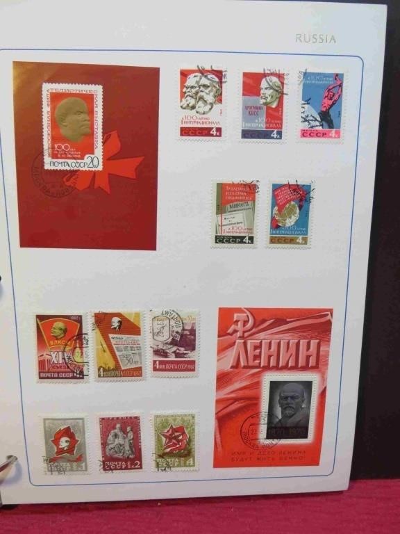 Stamps of Russia Full Binder Collection NICE