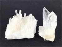 2 Quartz Crystal Specimens