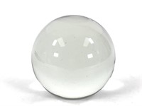 4" H Glass Orb Ball Flattened Base